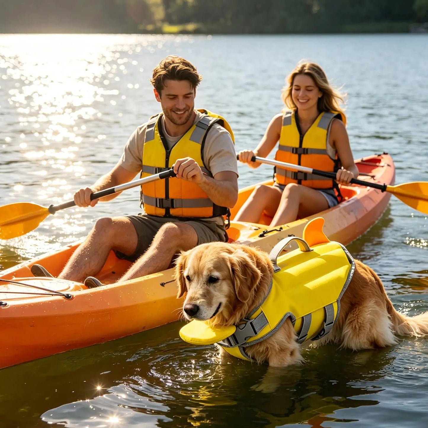 Life Vest for Dogs Adjustable Breathable Bright Float Dog Swimming Vest Floating Jacket for Puppy Small Medium Pet Pool Outdoor